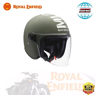 Royal Enfield Open Face MLG (V) Long Visor Helmet Matt Black