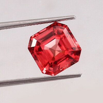 10 MM Extra Fein Natürlich Ceylon Padparadscha Saphir Lose Asscher Schnitt