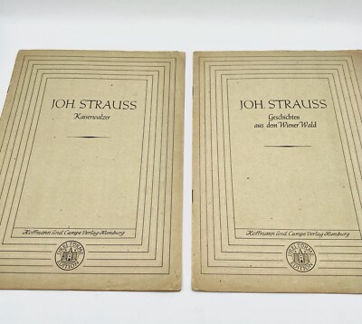 2 x Noten Hefte Johann Strauss Kaiserwalzer & Geschichten aus dem Wiener Wald