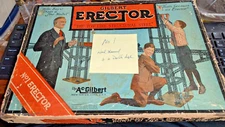 RARE INSPECTED/MADE  1918 #2 A.C. GILBERT ERECTOR SET BETTER CONDITION