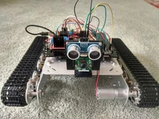 Robot-tank powered by Raspberry Pi, AI ready, with Tensorflow and OpenCV