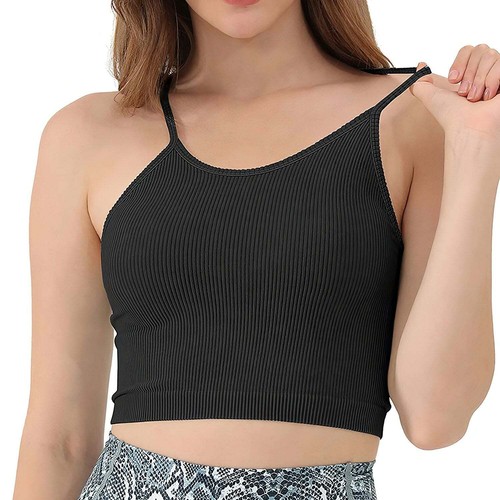 3 Pack Women Crop Basic Tank Top Ribbed Knit Sleeveless Round Neck 9 Color - Picture 6 of 24
