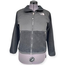 The North Face Black Denali Polartec Fleece Full Zip Jacket For Boys Size Large