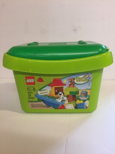 Lego Duplo 4624 Green Tub 31 Pieces Dog & Kitty