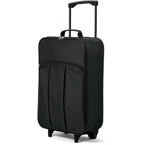 Maleta Cabina Plegable Blanda Poliéster 55 cm peso 1,4 kg Negro equipaje de  mano | eBay