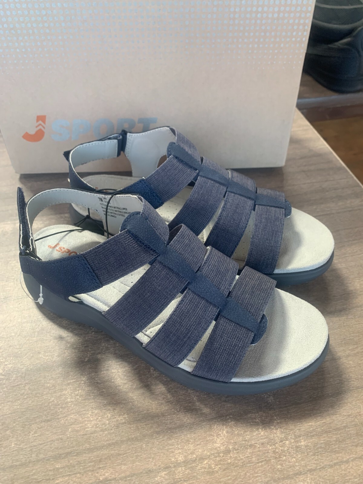NEW Jsport Women's Cara Navy Comfort Strappy Lightweight Sandals Pick Size eBay