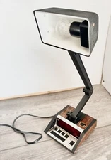 Vintage Spartus 1401 Desk Lamp Digital Alarm Clock