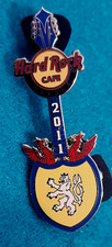 PRAGUE NATIONAL SYMBOL MEDIEVAL SHIELD WHITE LION GUITAR 2011 Hard Rock Cafe PIN