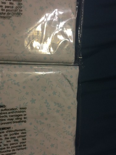 ( 2 ) Tablecloths 52" X 70" Flannel Backed Celebrate it Party White Light Blue - Picture 3 of 3