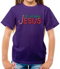 It's All About Jesus - Kids T-Shirt - Christmas Xmas Love Worship God