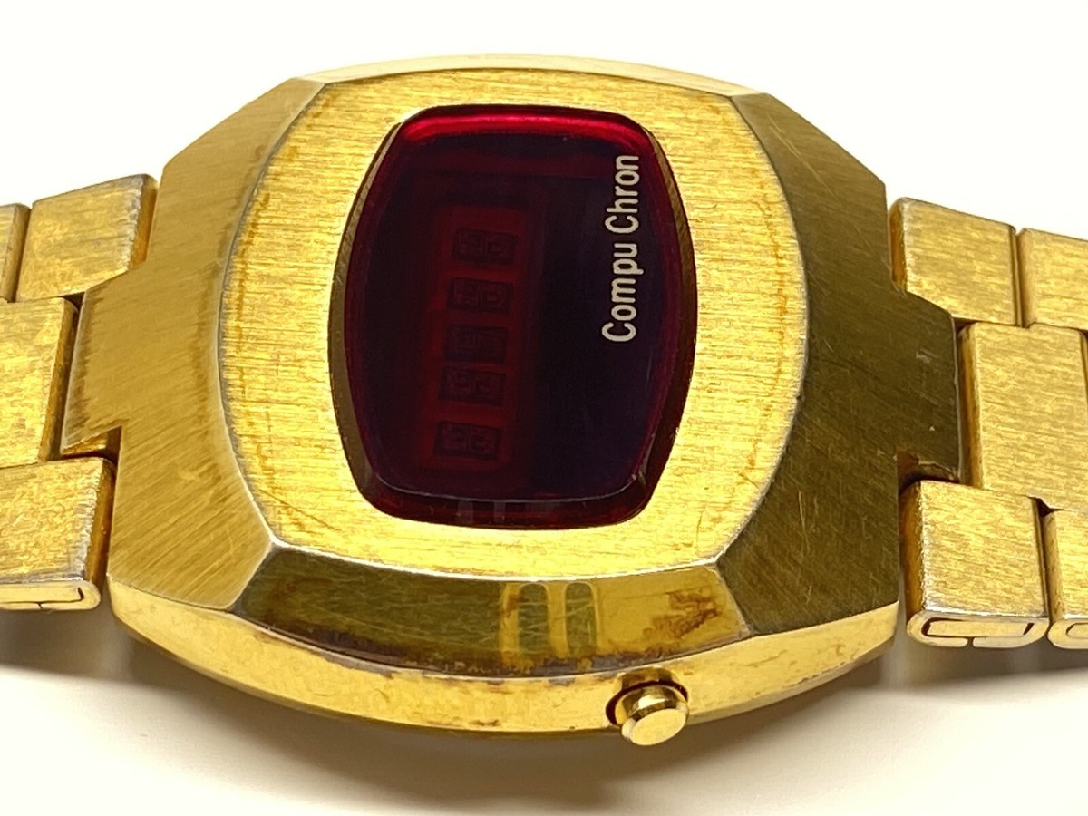 compu chron led watch as is for parts or repair | eBay