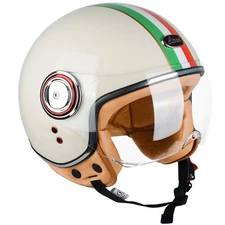 BEON Motorcycle Helmet for Adult Retro Vintage Half Face for Vespa  DOT Approved
