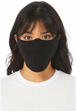 Bella Canvas Cloth Face Coverings, Black, Pack of 10