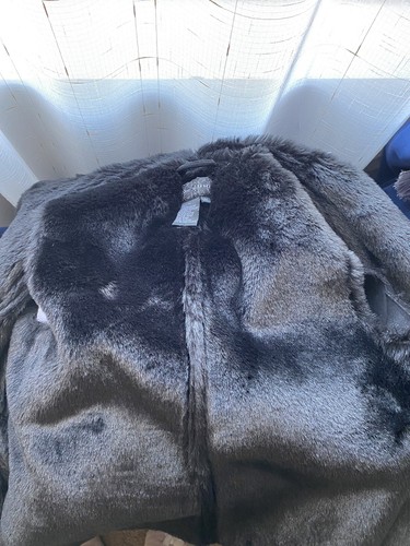 Womens Live a little Faux Fur Vest Black Size M - Picture 8 of 10