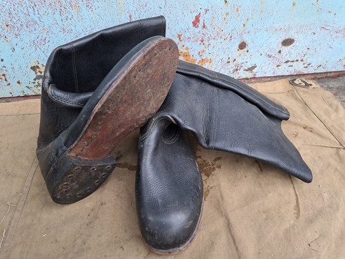 Soviet russian calfskin boots RKKA RIA and Suomi style WW1/WW2 size 41 (262) new - 第 1/14 張圖片