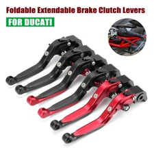 For DUCATI 1098/S/R 1198/S/R Monster S4R Foldable Extendable Brake Clutch Levers