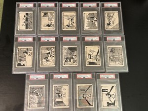 1929 Juncosa Chocolate Casa Duendes Mickey Mouse near set 14/15 all PSA