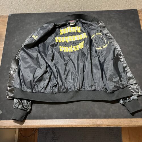 Aerospace Workers Jacket Vintage 1970s Union Workers Satin Bomber UAW Machinists - Picture 7 of 15