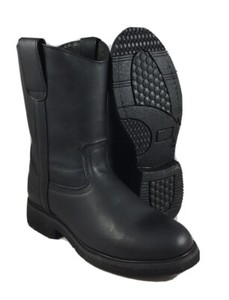black slip resistant cowboy boots
