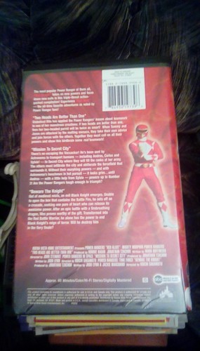 Power Rangers - Red Alert VHS 3 fan-voted favorite Red Ranger episodes RARE OOP - Picture 2 of 3