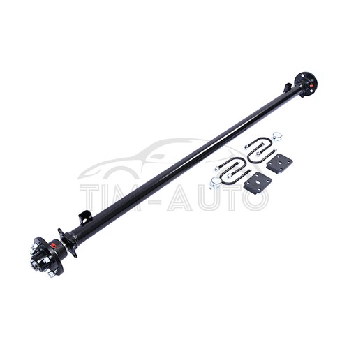 3.5K 5 on 4.5" Trailer Axle FOR 5 lug 73" HF 58" Spring Center 60" + U-Bolt Kit - Picture 2 of 9