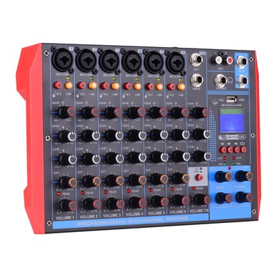 AG-8 Tragbarer 8-Kanal-Mischpult Digitaler Audiomischer + U3T5