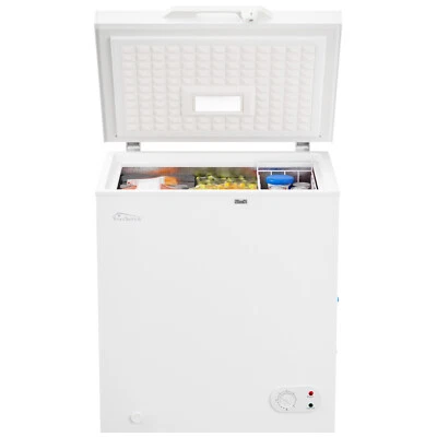 TRONITECHNIK Gefriertruhe Gefriergerät Tiefkühltruhe Eisschrank Gefrierkorb Freistehend 147L