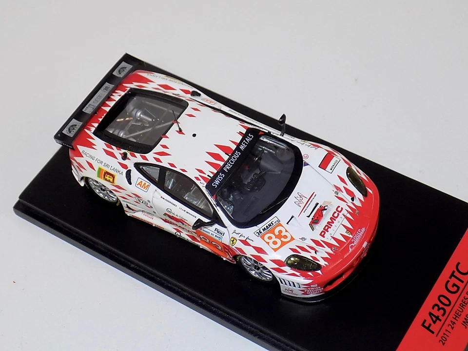 1/43 TSM Fujimi Ferrari F430 GTC 2011 Le Mans JMB Racing #83 Foto 2 de 4