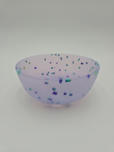 Magic Spoon Zebracorn Purple Confetti Silicone Cereal Bowl 6 Inches - Picture 2 of 4