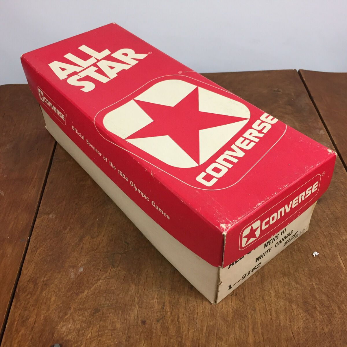 Vintage Converse 8.5 Shoe Box Only White Canvas Hi Shoes All Vintage Converse 8.5 Shoe Box Only White Canvas Hi Shoes All
