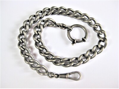 Antike Uhrenkette Silber 835, 54,0 g