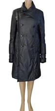 L.G.B. LE GRAND BLEU Black Mid Length Peacoat 2 / M