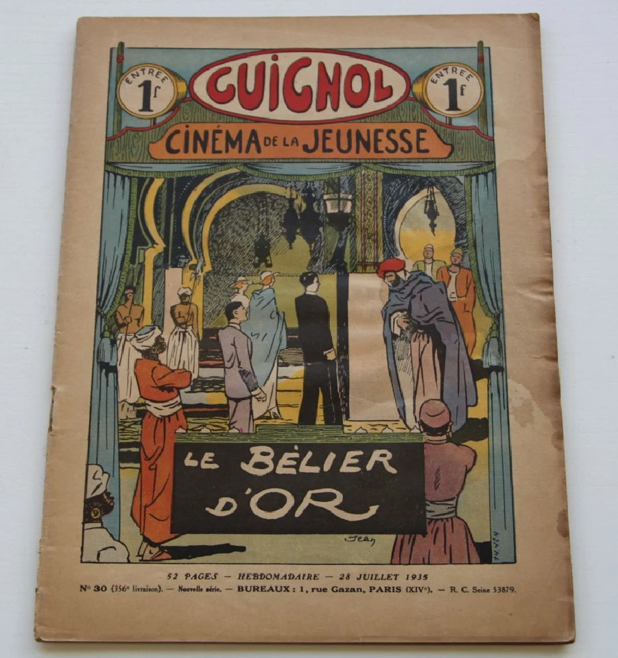 Ancien GUIGNOL CINEMA DE LA JEUNESSE N° 30 28 juillet 1935 LE BELIER D'OR n°2 - Photo 1/1