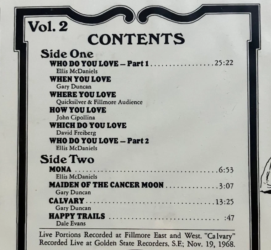 QUICKSILVER MESSENGER Happy Trails LP 12' Friday Music 180g Audiophile Vinyl NEW - Image 3 of 4