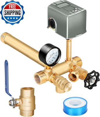 #ad Upgraded 1quot;X 11quot;Well Pressure Tank Tee Kit for Water Well Pressure Tank Well Ta $59.00