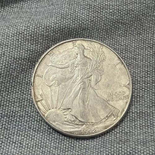 American BU Silver Eagle Coin 1992 1oz. Fine Silver