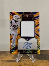 2025 Panini Select Jaydon Blue FOTL Pulsar /45 Rookie Patch Auto Cowboys RC