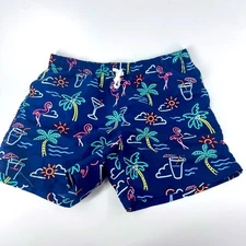 Chubbies Navy Tropical Pattern Men's Shorts