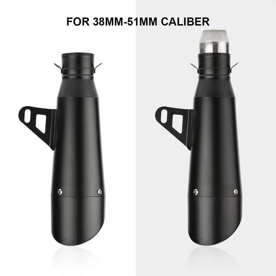 Puntas de tubo de escape de motocicleta para Kawasaki Ninja ZX6R ZX10R ZX14R Yamaha R6 Foto 3 de 4