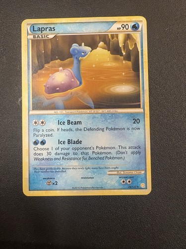 Lapras 24/123 Heartgold & Soulsilver Regular MP