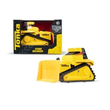 Basic Fun Tonka Steel Classics Titans Bulldozer – Stamped Steel Construction Veh