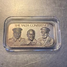 1973 Yalta Conference One Troy Oz .999 Silver Bar - Churchill - #0137/4000