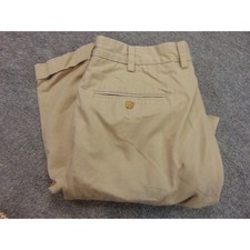 Bills Khaki Pants Mens 38x29 Khaki Pleated Casual Pants Cotton Made in USA