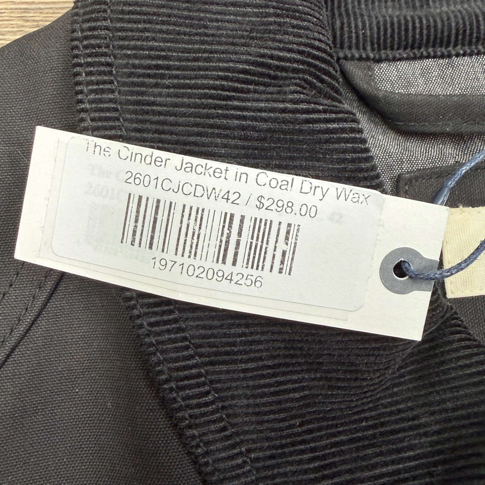 Taylor Stitch Mens 42 LARGE Cinder Jacket Coal Dry Wax Cotton Canvas Utility NWT - product detail image 5