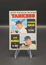 1970 Topps Rookie Card THURMAN MUNSON #189 NY Yankees Legendary Catcher 