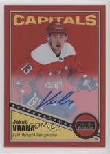 2019 O-Pee-Chee Platinum Retro 2020-21 Update Rainbow Red Jakub Vrana Auto nl6