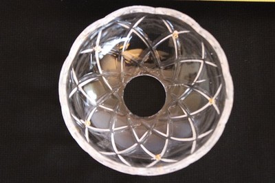 LOT OF 8 VINTAGE NOS 4'' CHANDELIER/LAMP/SCONCE CRYSTAL BOBECHE (5 GOLD PINS)