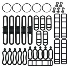 1set Silicone Band Elastics Belt Tie Flashlight Stand Bandages Fixing Bandages