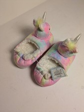 Unicorn Slippers for Girls, Cat  Jack, Size L 9-10 , Colors