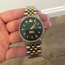 Vivienne Westwood Fenchurch VV208GSRG Green Dial Two-Tone Quartz Watch 32mm